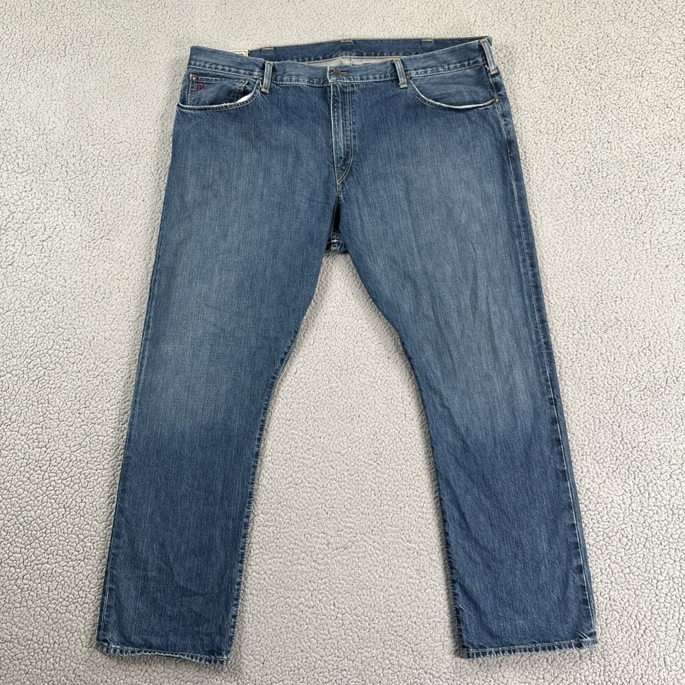 Polo Ralph Lauren Hampton Relaxed Straight Jeans‎ Men 42x30 Blue Medium Wash